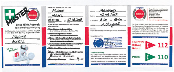 MusterTeilnahmebescheinigung